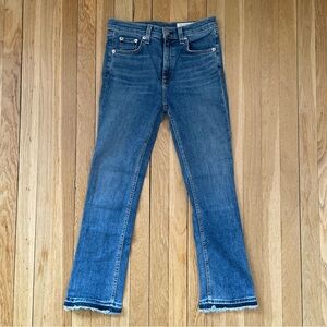 Rag & Bone Hana Mini Bootcut Jeans in Croyden Blue - Size 26